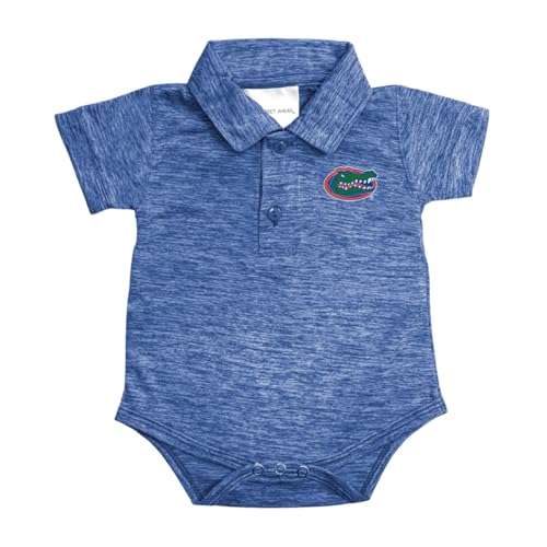 Image of Two Feet Ahead Space Dye Golf Polo Baby Bodysuit – Officially Licensed Infant Fan Outfit