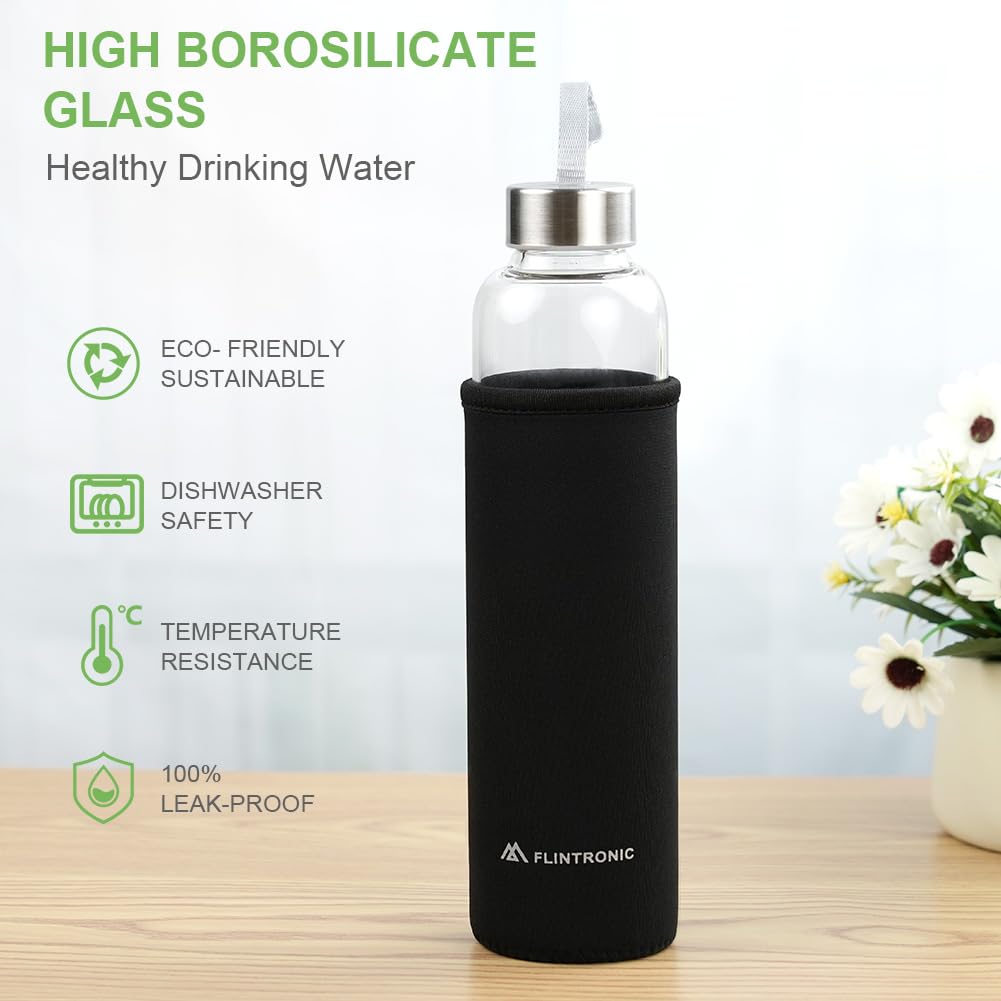 flintronic Glass Water Bottle - Image 3