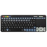 suche mini pc für fernseher kaufberatung Infrarot Fernbedienung mit Lernfunktion: Programmierbar mit Funktionen verschiedener Geräte, mit farbcodierten Tasten für Sonderfunktionen (z.B. Videotext), Media-Keys zur komfortablen Bedienung von Musik/Browser/Internet