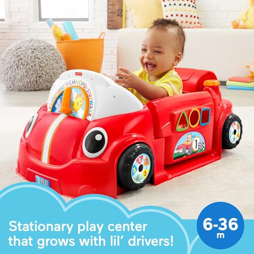 image for Fisher-Price Baby Toy Laugh & Learn Crawl Around Car Red Activity Cent