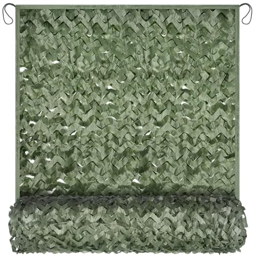 Yeacool Camo Netting Camouflage Netting 20x20 10x20 10x10 Bulk Roll Burlap Camo Tarp Sunshade Net for Hunting Blind Dinosaur Birthday Jungle MilitaryTheme Party Decoration Camping Shooting