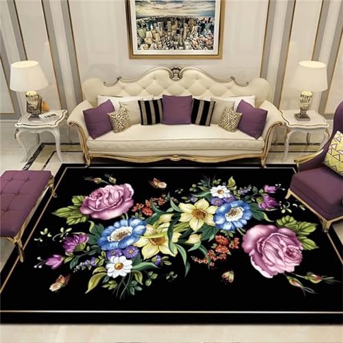 Tapis de Passage Violet Facile À Nettoyer Grand Format 160X230 - 2