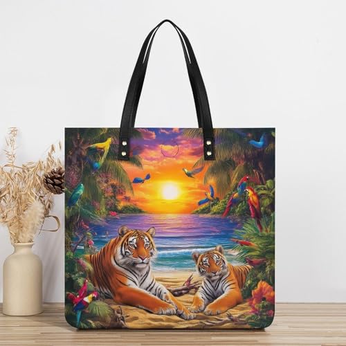 Bolso de cuero suave para mujer, fácil de llevar, tote para trabajo miniatura 3
