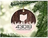 1-sided design, 3 inches white MDF Plastic decorative Christmas ornament. Ribbon for hanging included. Great home decor for christmas and other holidays. They are fabulous holiday decorations, add to your collection year after year! Give this ornamen...