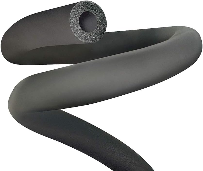 1/4" ID Black NBR Insulation Pipe Foam Thermal Plumbing Tubes, 5/8" Wall Thickness x 6 Feet Length