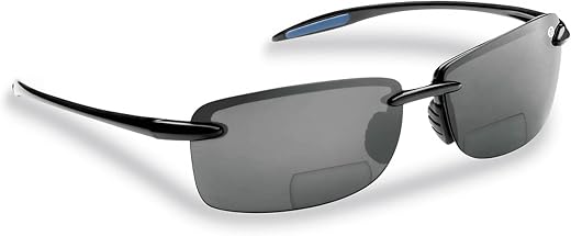 Flying Fisherman Cali Polarized 2.00 Readers Glasses Black Frame