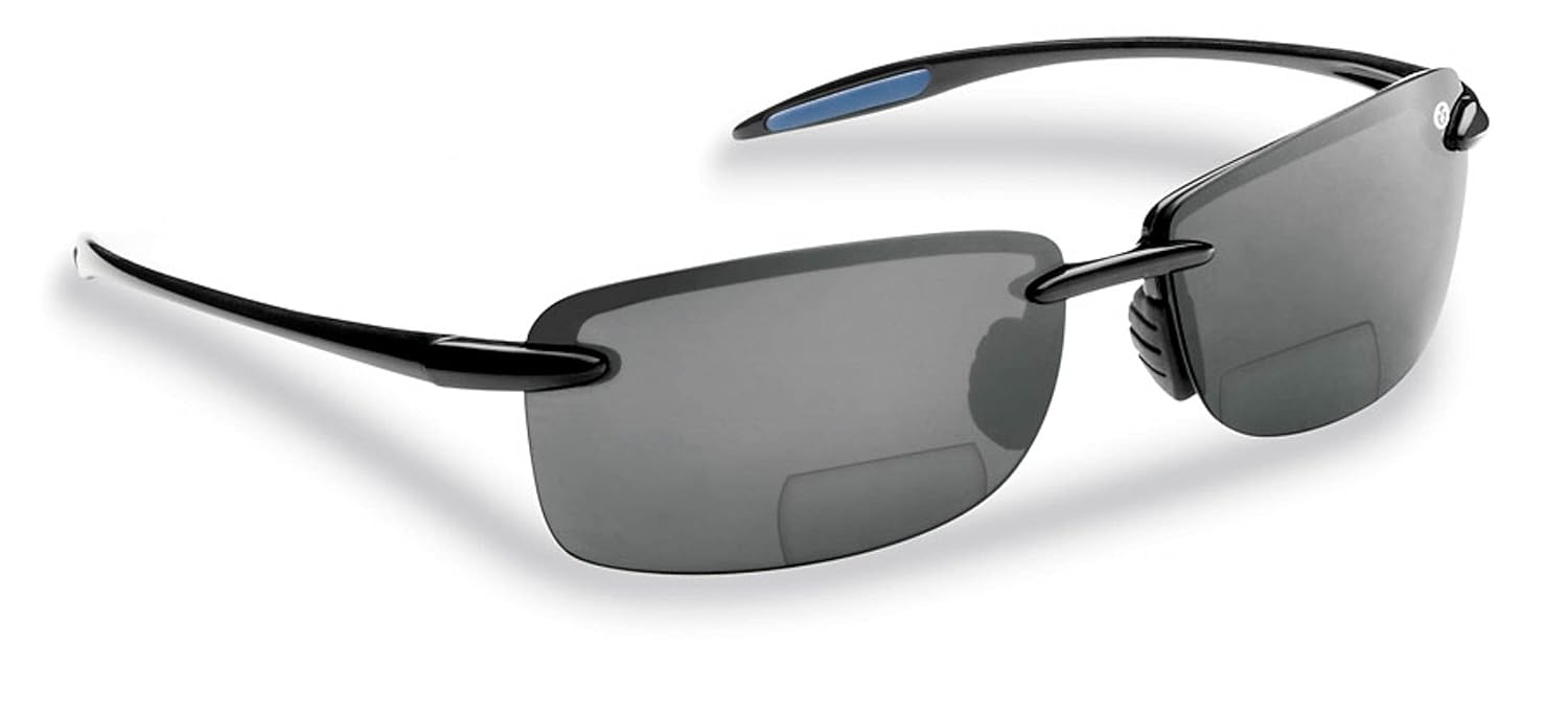 Flying Fisherman Cali Polarized 2.00 Readers Glasses Black Frame