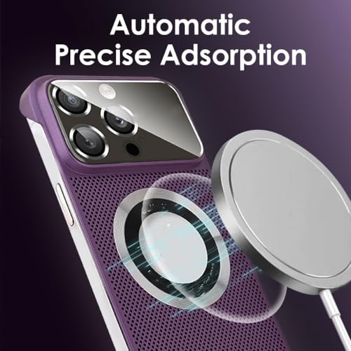 Coque de téléphone de refroidissement magnétique pour iPhone 13 protection objectif verte
