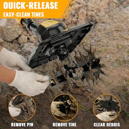HEINPRO 20V Cordless Electric Tiller