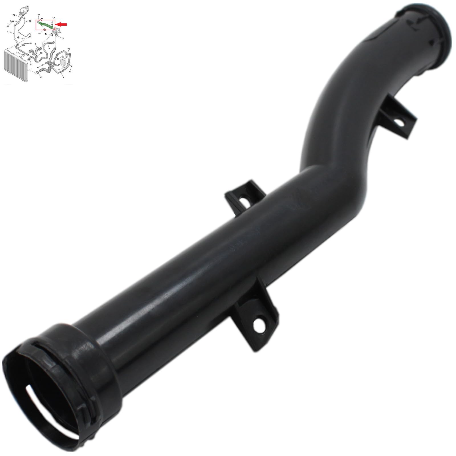Tubo dell'acqua del refrigerante per Mini Cooper R55 R56 R57 R60 R58 R59 R61 One Cooper S 1.6 11537541845 11537589713