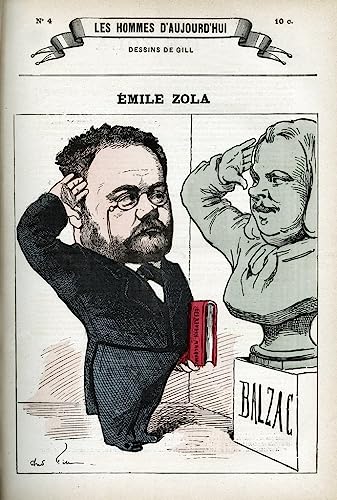 Portrait d'Émile Zola par André Gill 50x70cm : la solution pour habiller vos murs vides