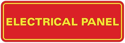 Miniatura 10 de Letrero de pared o puerta de panel eléctrico estándar, material duradero, letrero transparente y funcional, fácil instalación, marrón oscuro,