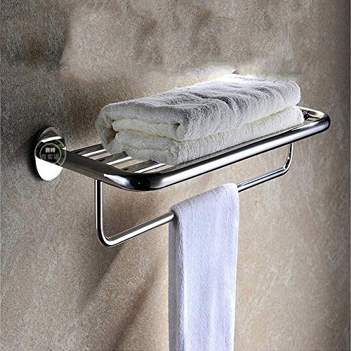 Estante para toallas GZ de acero inoxidable con juego de 4 accesorios de baño