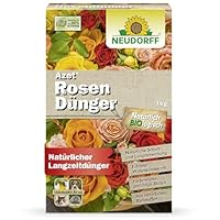 Neudorff Azet RosenDünger – Bio Rosendünger mit 100 Tagen Langzeitwirkung sorgt für langanhaltend farbenfrohe Rosen, Stauden und Blütenpflanzen, 1 kg