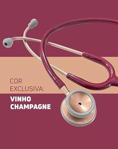 Estetoscópio Spirit MD Pro-Lite Adulto Vinho com Champanhe