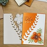 Flower Lace Metal Die Cuts,Flowers Leaf Border Frame Festival Cutting Dies Cut Stencils for DIY Photo Decorative Embossing Paper Dies for Scrapbooking Card Making