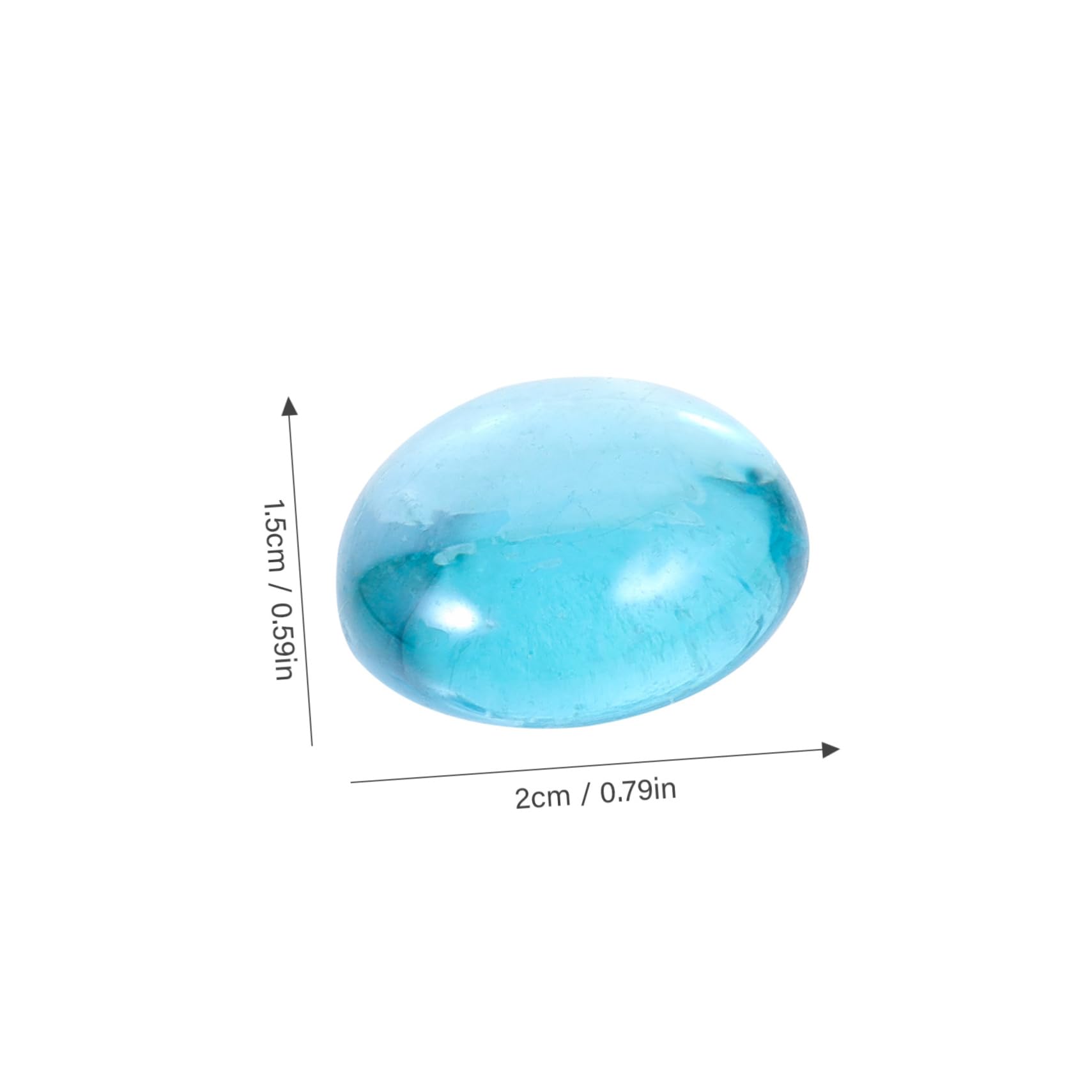 PRETYZOOM 1Bag Glass Stones for Fish Tank Flower Pots Decorative Landscaping Stones Approx Flat Beads for Aquarium Decor Projects