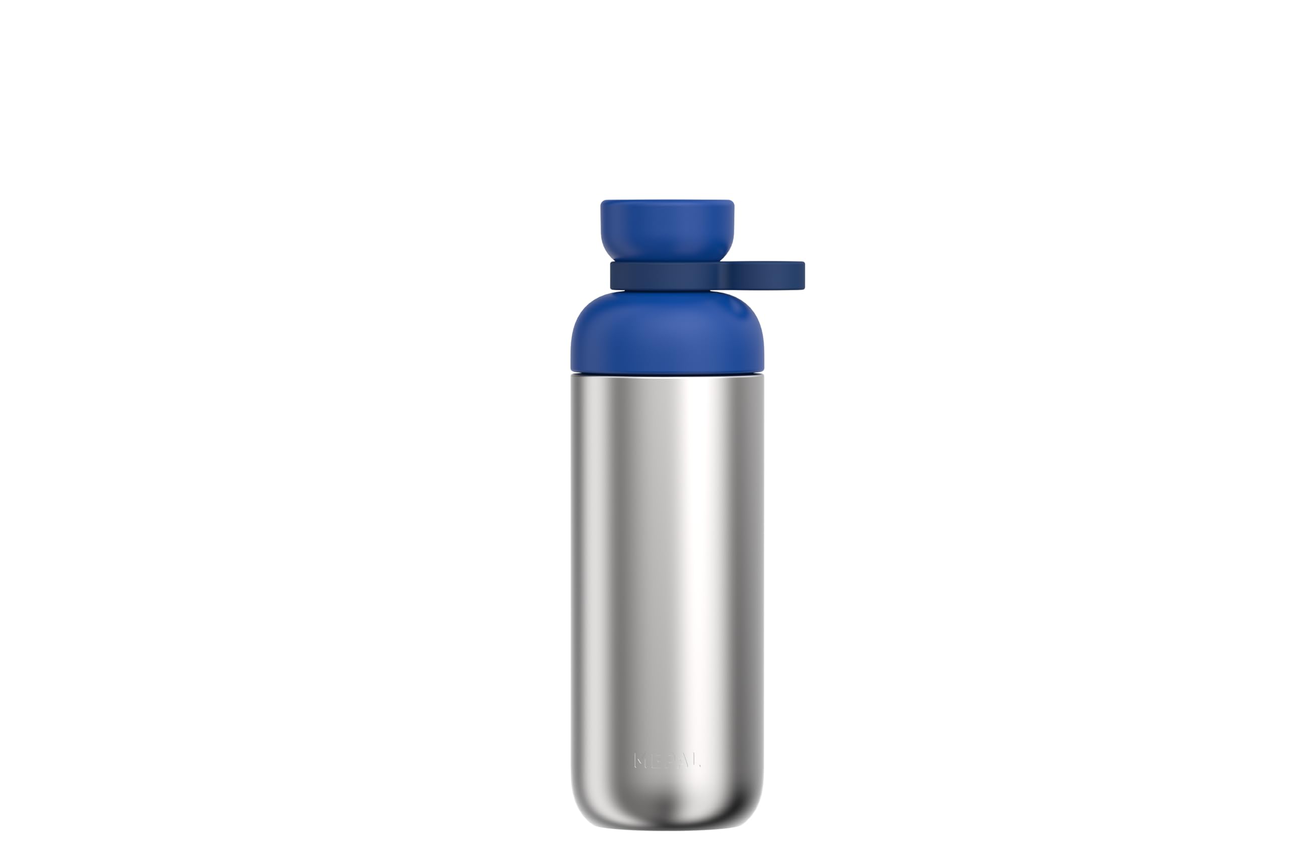 Mepal - Stainless steel water bottle Vita - Two openings for extra drinking convenience - Leakproof and Dishwasher safe - Neutral in Taste - Metal Water Bottle - 700 ml - Vivid blue