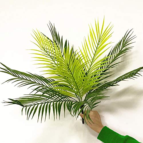 Pasyou Artificial Palm Tree 1Pack, Fake Plants Plastic Greenery Tropical Shrubs Faux Leaves For Home Indoor Outdoor Decor Garden Diy Basket Planter Filler Wedding Party Decoration Ornaments #TOP4