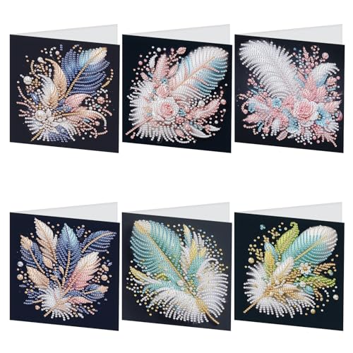 Cartes vierges pour toutes les occasions et remerciements de bébé en broderie diamant TDFERAN