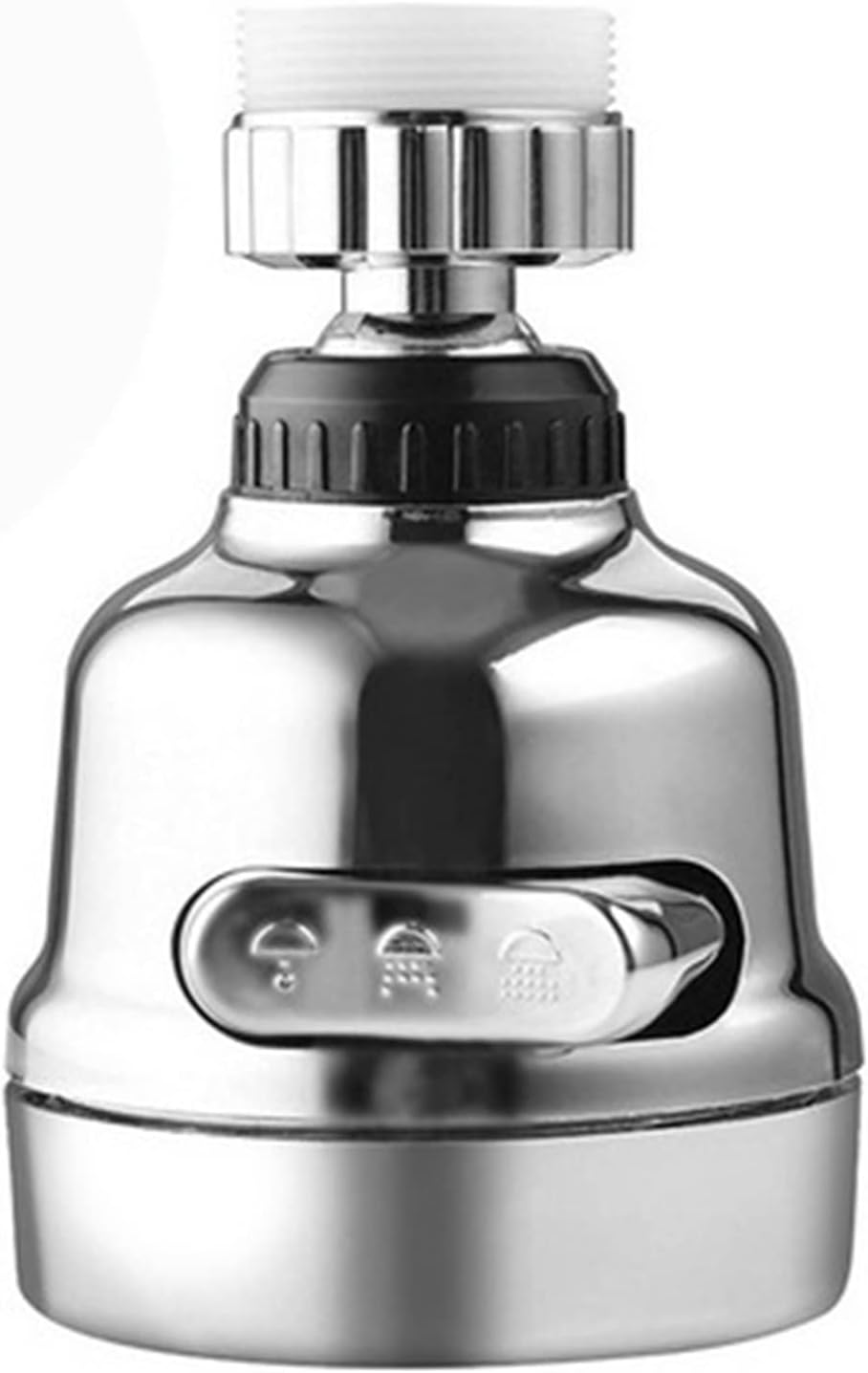 Withstand high Pressure and Temperature Extremes Faucet Kitchen 3 Modes 360 Rotatable Tap Faucet Aerator Bubble Flexible Water Saving High Pressure Filter Adapter Sprayer 7 (Color : White)