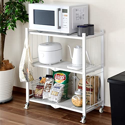 RP(YAMAZEN) bN (܂肽) Ɏg ({̊i/LX^[t邾) S̑ω׏d45s 3i 71.5×s37×86p I VFt zCg LIS-3(WH)