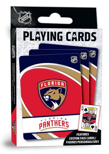 Masterpieces Kid Playing Cards - Officially Licensed NHL Florida Panthers 54 Card Deck
