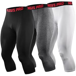 NELEUS Men’s Dry Fit Compression Pants Workout Running Leggings