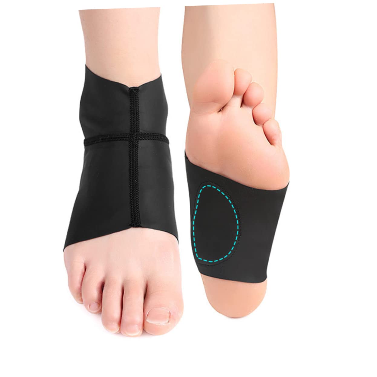 KOMBIUDA Support for Foot Brace Foot Arch Support Pad Cushioned Arch Support Brace
