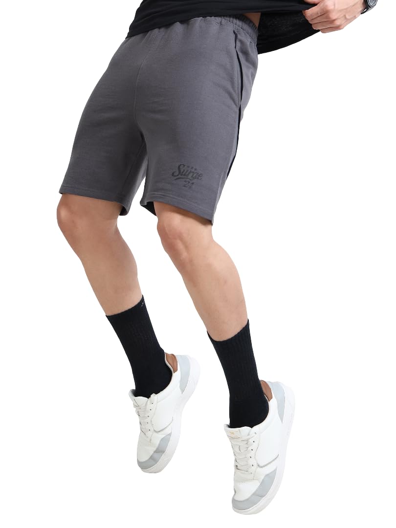 Trendy Men's Shorts Grey-image-42