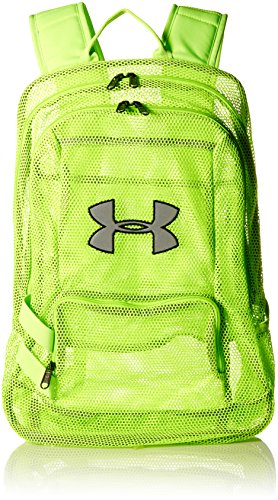 Under Armour Worldwide Mesh Backpack, Hyper Green (389)/Black, One Size