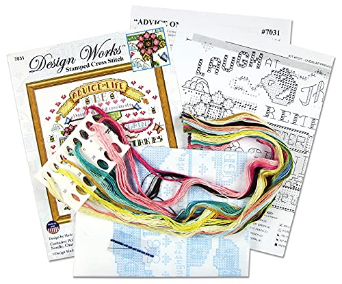 Image of Advice on Life Stamped Cross Stitch Kit
