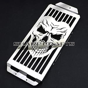 Skull Radiator Grill Cover Guard Protector For Honda Honda Shadow Aero 750 Vt750C 2004-2019 Spirit Vt75C2 Phantom 750 2007-2019 11 515gwvsiqql. sl500 . ss300