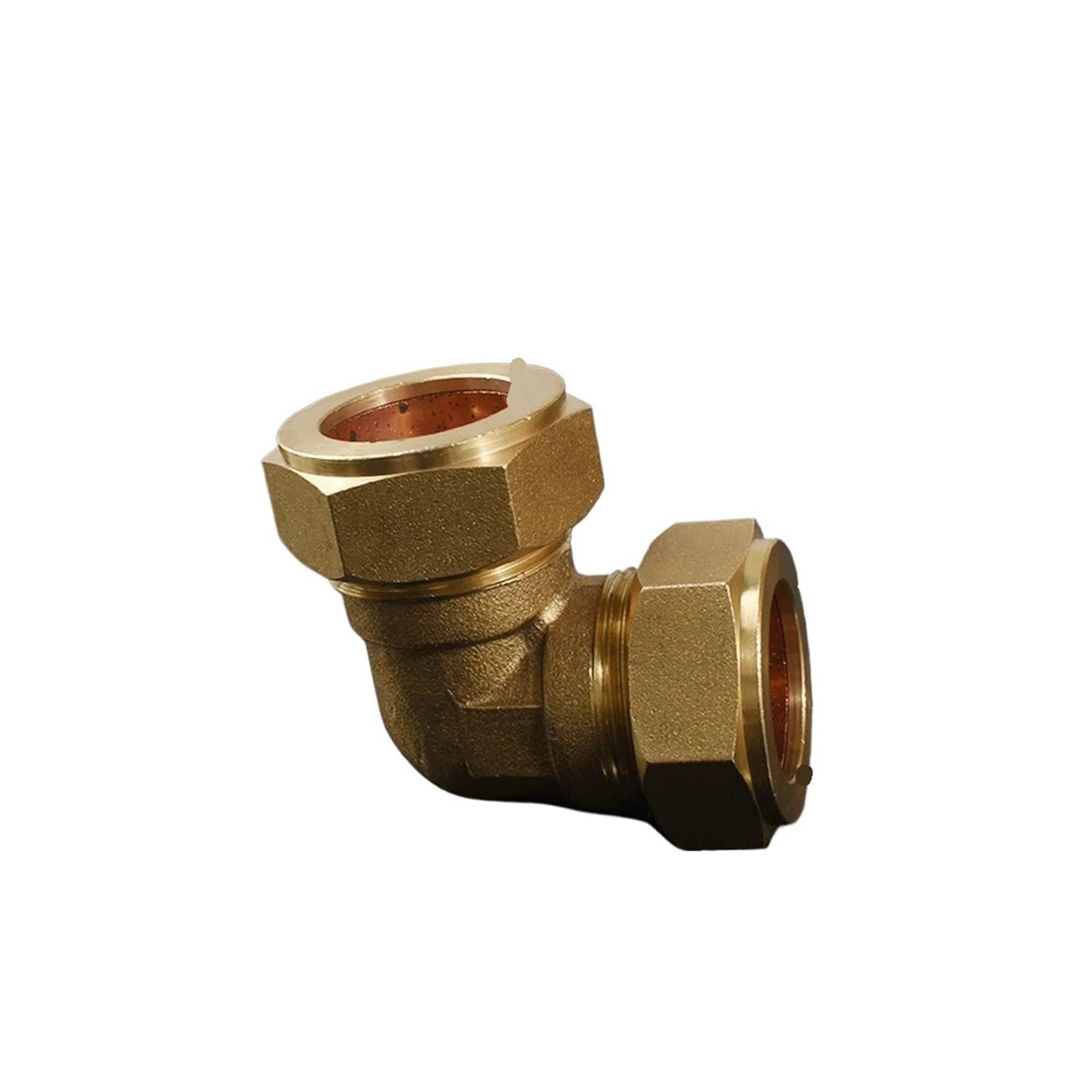 6 8 9,52 10 12 14 15 16 18 20 22 25 28mm tubo de unión de compresión codo OD 90 grados conector de tuberías de latón acoplador aire acondicionado(22mm)