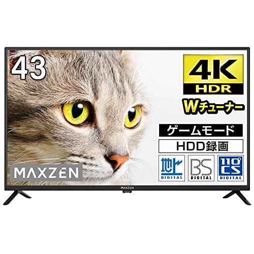 MAXZEN JU43CH06 TV 43ġ 4K ȣȯ LCD TV  ù   BS 110 CS   ϵ ̺ ȭ   ȭ    Ʃ