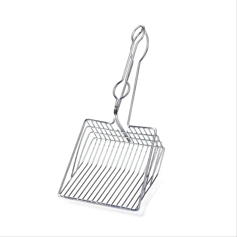 lehao Cat Litter Scoop Stainless Steel Long Wire Handle Kitty Toilet Cleaning Shovel