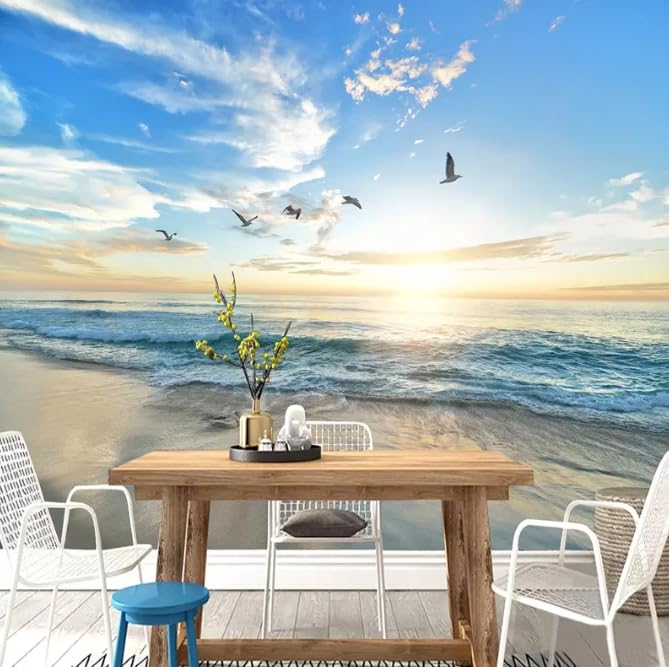 Peintures murales papier peint 3D paysage panoramique grand format 300x210cm