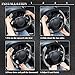 CAR PASS Line Rider Microfiber Leather Sporty Steering Wheel Cover Universal Fits for 95% Truck,SUV,Cars,14.5-15inch Anti-Slip Safety Comfortable Desgin (Black-Gray)