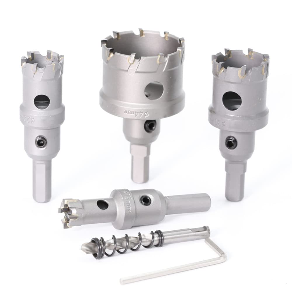 1 pezzo Punta da trapano con punta in metallo duro Sega a tazza da 12-150 mm Set di punte da trapano per sega a tazza per foratura in lega di metallo in acciaio inossidabile, 135 mm