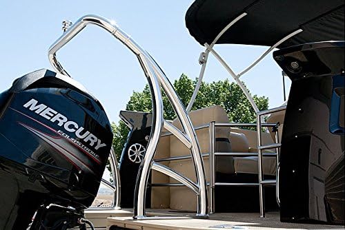 Universal Ski Tow Bar for Pontoon Boats - Polished Aluminum