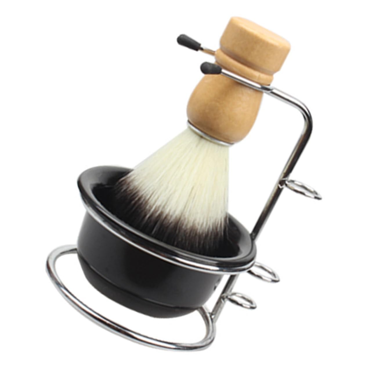 BESTYASH 1 Set Shaving Cup with Shaving Brush Stand and Bowl Ergonomic Design for Comfortable Use Grooming Kit for Men present for Father Day and Christmas
