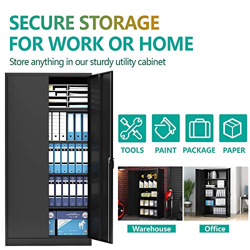 image for No brands Super Large Space File Storage Cabinet, Adjustable Shelves w