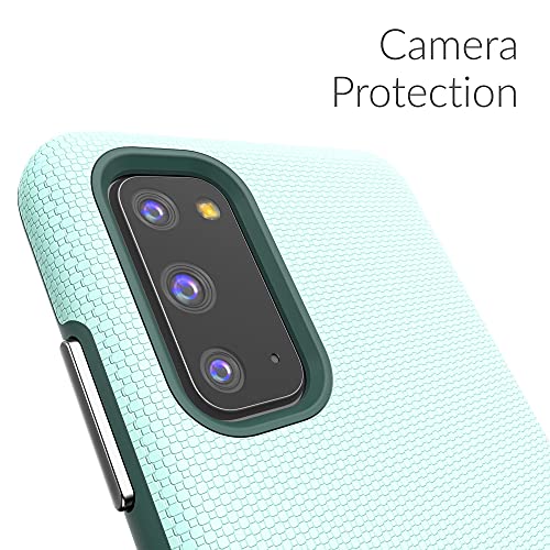 Image of Crave for Samsung Galaxy S20 Case, Shockproof Protection Dual Layer Case for Samsung Galaxy S20 5G (6.2 inch) - Aqua