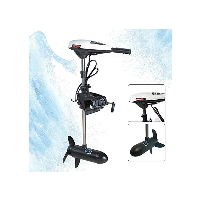 Buy Electric Outboard Trolling Motors, 65LBS 12V Electric Outboard