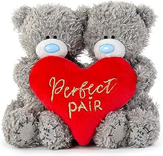 Me to You Tatty Teddy with 'Perfect Pair' Heart - Official Collection,Blue,grey,red