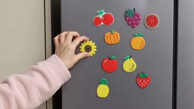 Imanes decorativos frutales para refrigerador 10 piezas miniatura 6