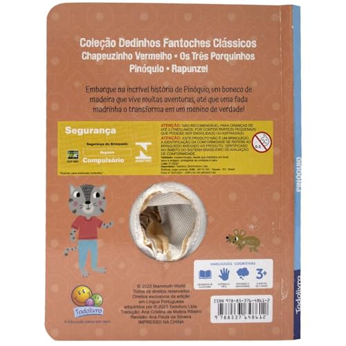 Dedinhos Fantoches Clássicos: Pinóquio