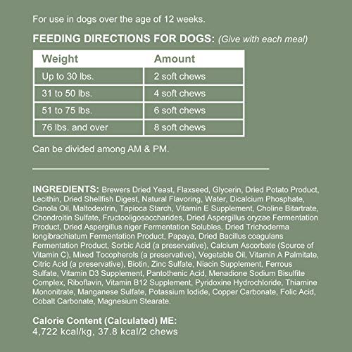 Chew + Heal All In 1 Dog Vitamin - 120 Soft Chew Treats - Chewable Multivitamin With Probiotics, Digestive Enzymes, For Skin And Coat, Hip And Joint Support - With Omega, Calcium - Made In The Usa #TOP6