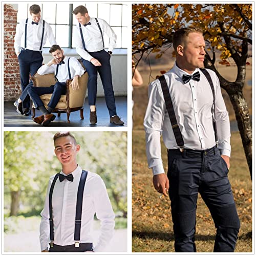 Image of AWAYTR Heavy Duty Suspenders for Men - 2 inch Wide X-Back Elastic Work Braces