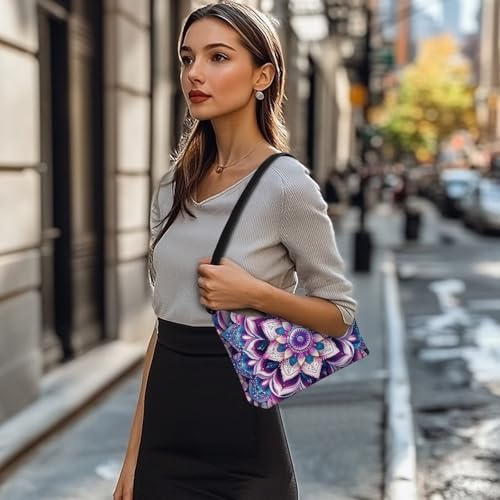 Image of Handbag for Women Leather Underam Shoulder Bag with Zipper Fashion Work Purse Waterproof Travel Wallet